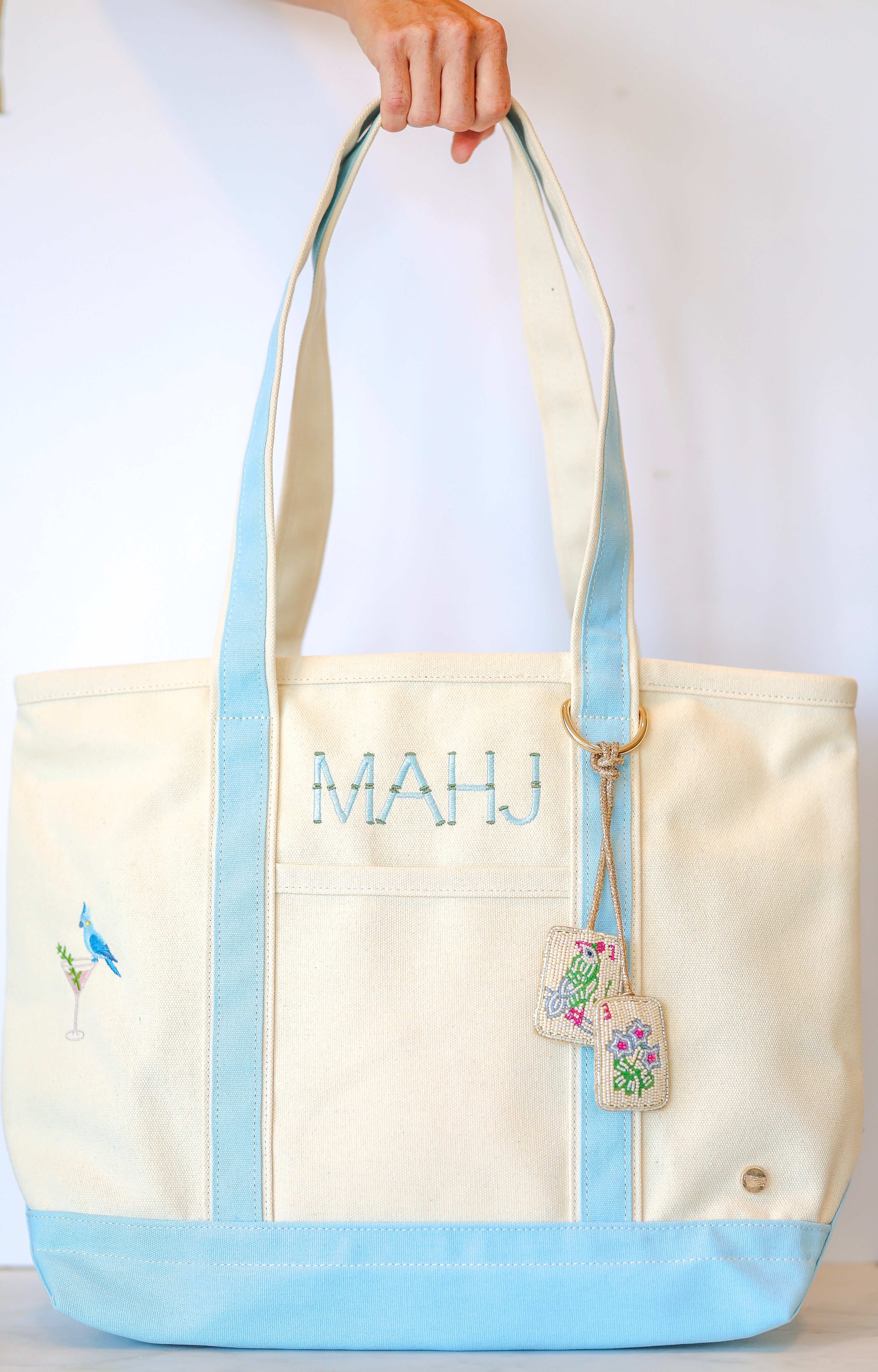 Light Blue MAHJ Tote Bag