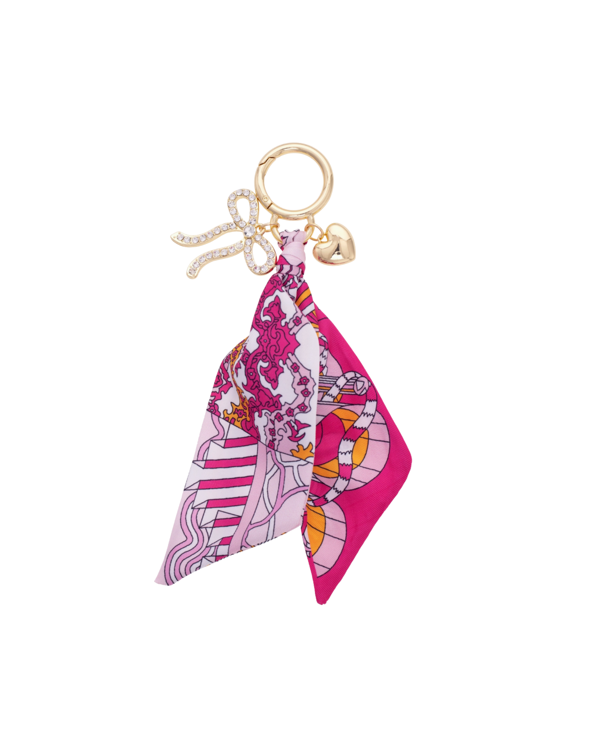 Carley Pave Scarf Bag Charm