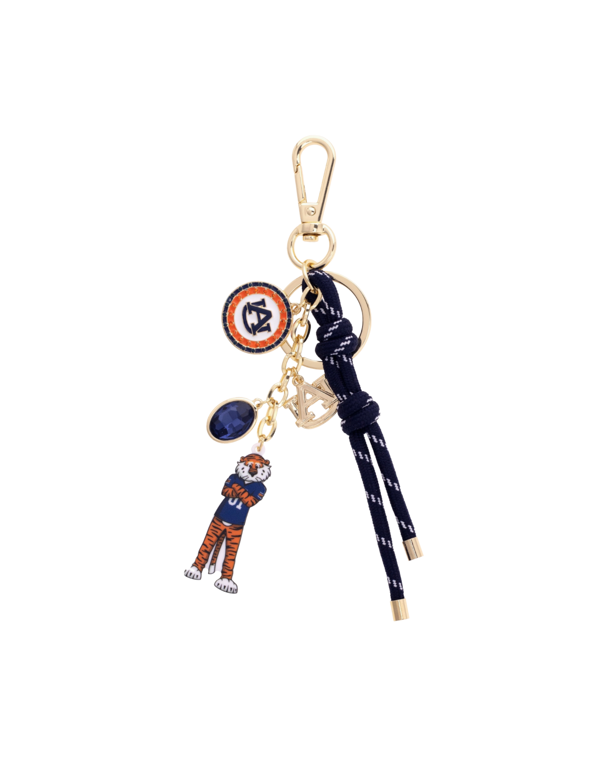 Auburn Heart Cluster Bag Charm