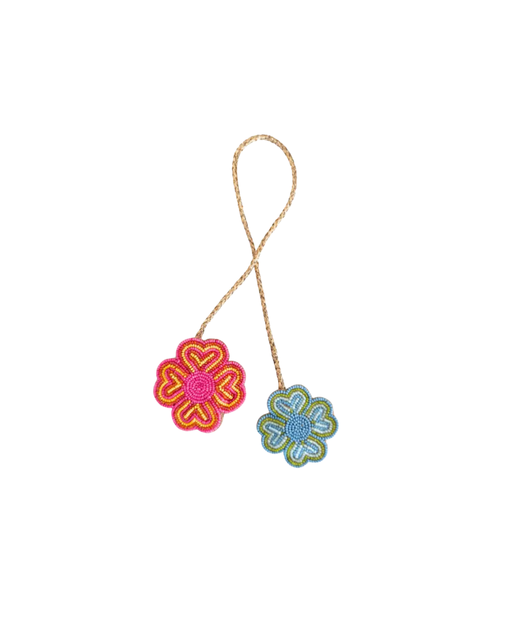 Retro Flower Bag Charm