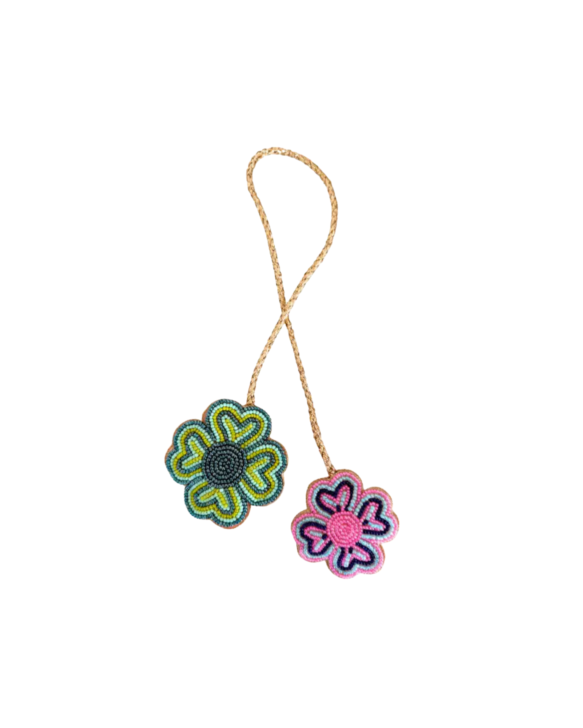 Retro Flower Bag Charm