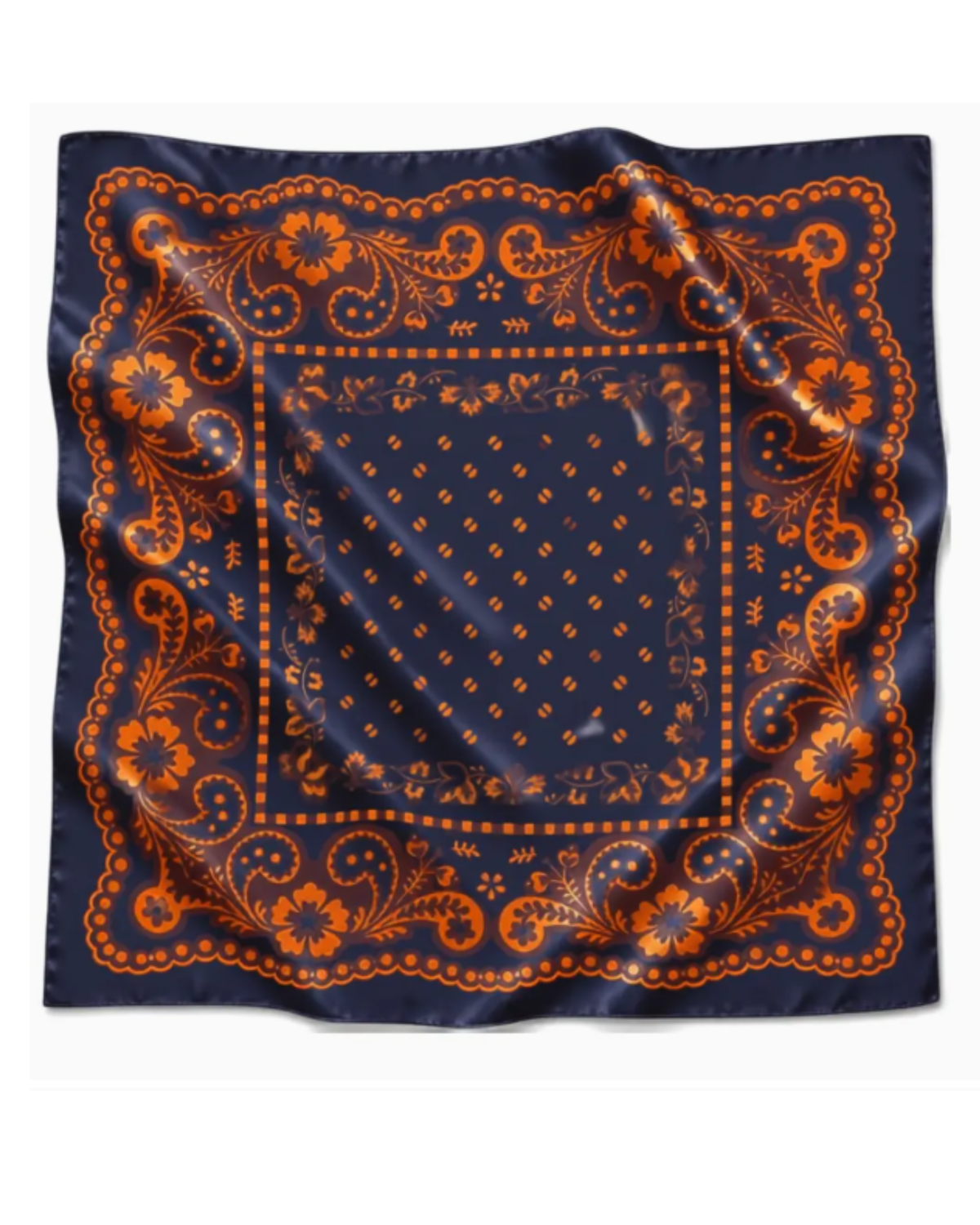 32" Gameday Scarfs - Orange and Navy Bandana