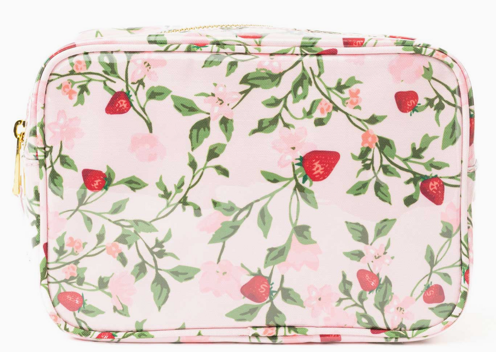 Berry Botanical Clear Coated Rectangular Bag