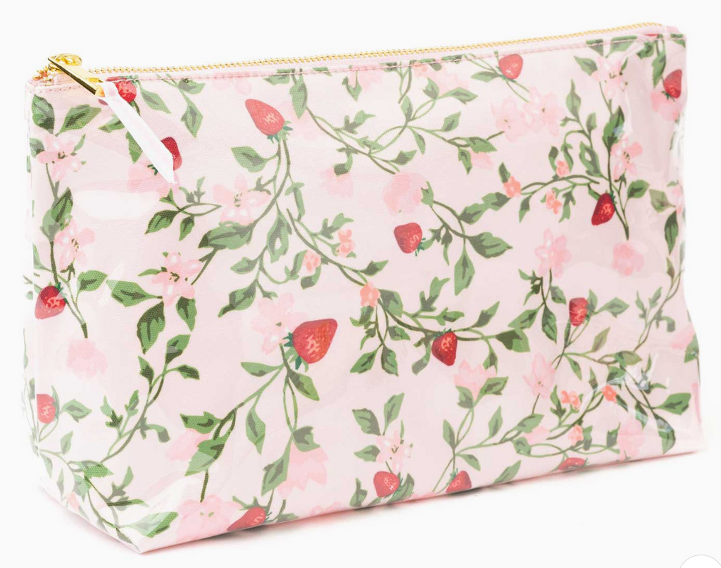 Berry Botanical Clear Coated Travel Case