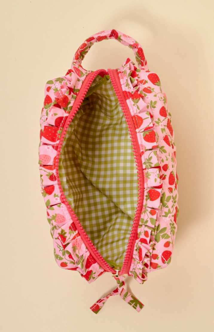 Essentials Quilted Cosmetic Pouch
