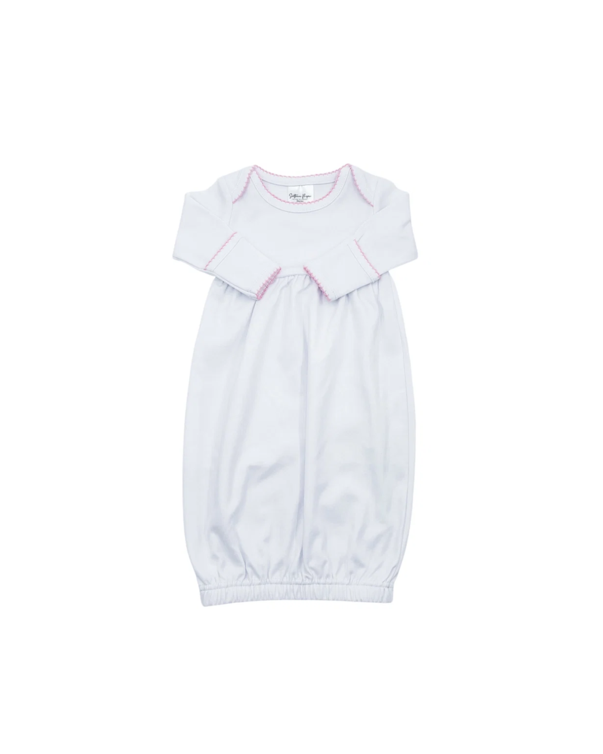 White with Light Pink Trim