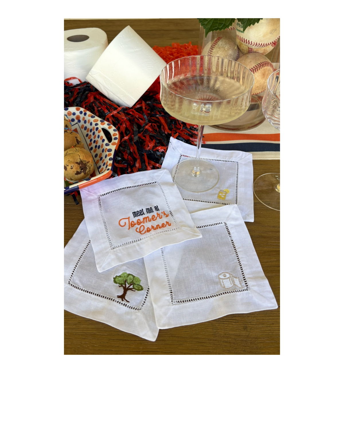 Meet Me at Toomer's Cocktail Napkin Collection - Set of 4